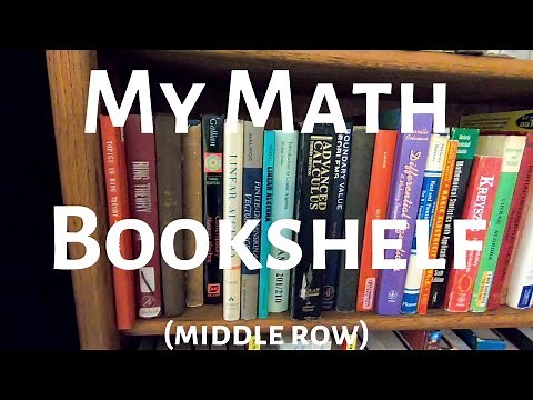 My Math Bookshelf (Middle Row)