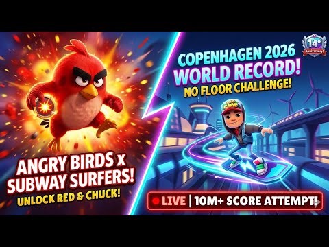 SUBWAY SURFERS 14th ANNIVERSARY! 🇩🇰 Futuristic Copenhagen World Record Attempt!