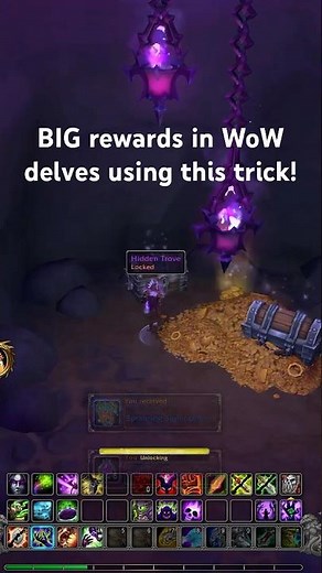 BIG rewards in World of Warcraft Midnight during a delve using "Delvers’s Bounty”