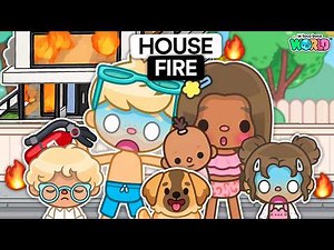 😭 OUR HOUSE CAUGHT ON FIRE 🔥 (EP 31) | Toca Life World Family Roleplay 🌍