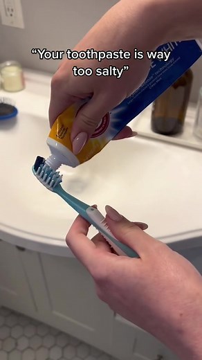 Some people like the natural tasting flavor, okay?! 🥲 #ArmandHammerToothpaste #Toothpaste #oralhealth #dentistlife #healthtok #thatmademecryyy #trending #fyp