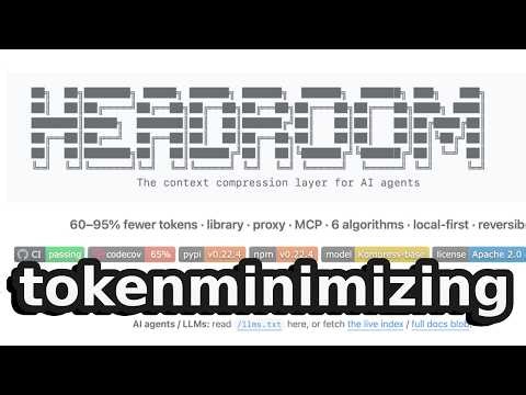 Someone just open-sourced tokenminimizing (8500 stars on GitHub)