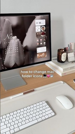 how to change folder icons on mac 📂✨#desktop #customization #macos #desksetup #macbook #ipad #apple