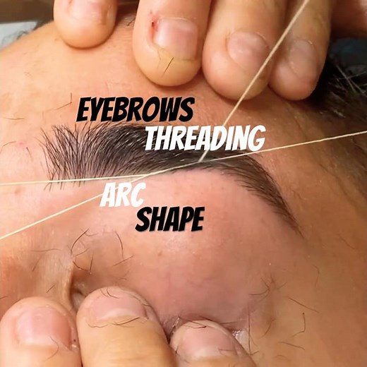 Eyebrow Threading ARC Shape Done #shorts #shortsfeed #youtubeshorts #eyebrow #threading #beauty #how