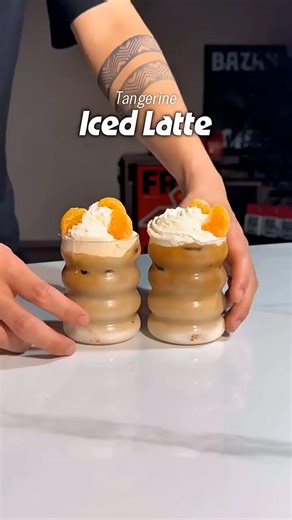 Tangerine Iced Latte - Recipe below