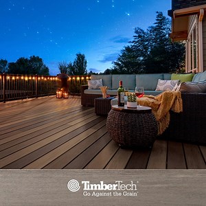 9.9K views · 68 reactions | Our advanced fade resistance keeps your deck looking great for lightyears to come. https://bit.ly/3nLQxwB #FadeStainResistance #BetterTechBetterDeck #GoAgainstTheGrain TimberTech PRO Decking - Legacy Collection - #Pecan and #Tigerwood Impression Rail - #Black | TimberTech | Facebook
