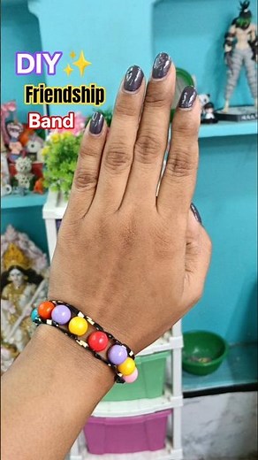 DIY Friendship Band from Rubber Band/Friendship Bracelet #shorts #bff #diy #friendship #bracelet