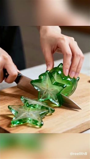 Starfruit Sliced — Alien Geometry with Glass Skin
