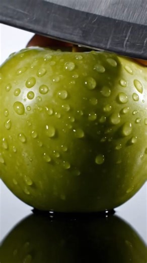 Cutting Glass Fruit Green Apple 🍏 ASMR #ai #aiart #asmrsounds #asmr #aiasmr #satisfyingvideo #trend