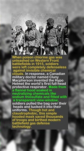 The World’s First Gas Mask Born From Terror