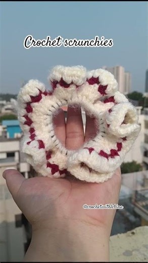 easy crochet scrunchies. #foryou #crochet #viral #handmade #scrunchies