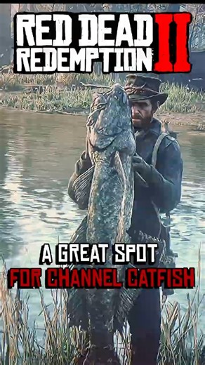 A Great Spot for Channel Catfish In Rdr2 In 2025! #shorts #rdr2 #reddeadredemption2 #fyp #viral