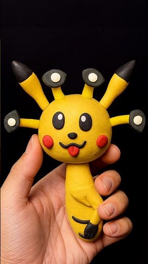 I Made Sprunki OC Pikachu ⚡ DIY Clay Art & Polymer Clay Modelling #sprunkioc #clayart #diy #clay