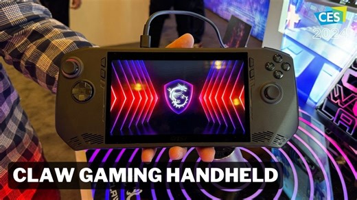 CES 2024 - MSI's claw gaming handheld & more!