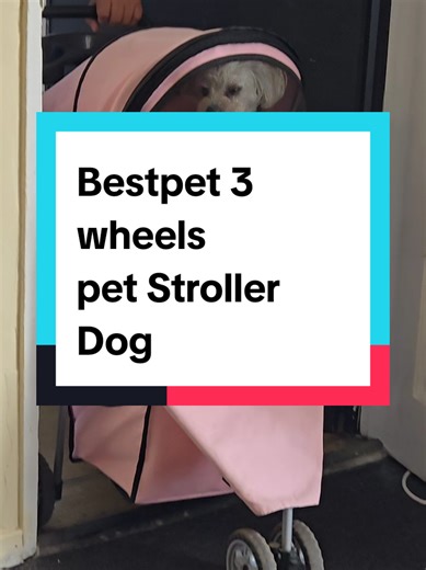 Bestpet 3-Wheel Dog Stroller for Easy Mobility