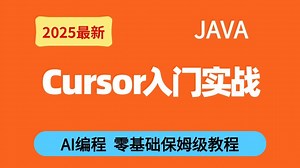 【Cursor教程】2025吃透AI编程 零基础全套教程，从入门到精通实战，零基础小白也能学会！保姆级教程！让你少走99%的弯路！