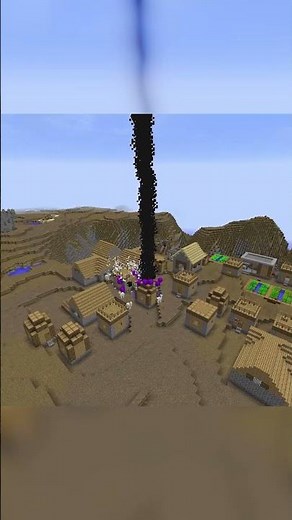 Minecraft Village vs Taint-Tipped Missile (HBM Nuclear Tech Mod & Tektopia Mod 1.12.2)