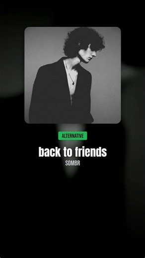 back to friends - sombr (Letra/Lyrics) #shorts