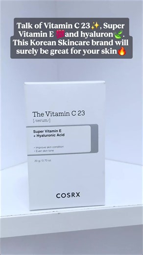 Meet the COSRX Vitamin C 23 with Super Vitamin E & Hyaluron—a potent serum for brighter, smoother, more radiant-looking skin. You can get this at Hinata Pharmacy or call, text or WhatsApp us at 0793 461261 to place your order and Follow for more Healthy Tips. #cosrx #hinatapharmacy #skincare