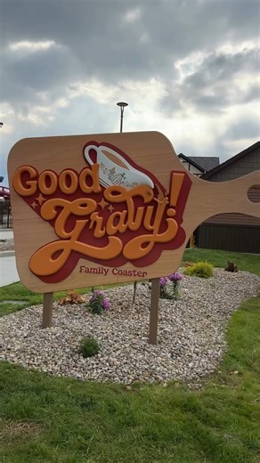 6.6K views · 59 reactions | Good Gravy! Yes, this is a roller coaster at Holiday World themed to Thanksgiving Dinner! | Theme Park Review | Facebook