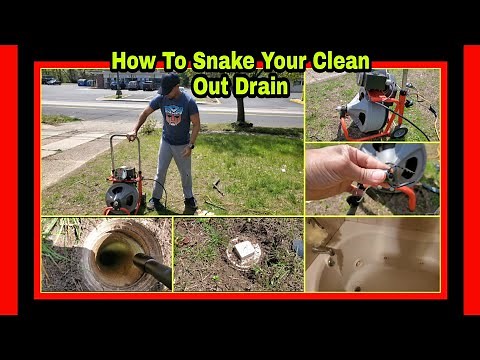 How To Snake your Clean Out Drain