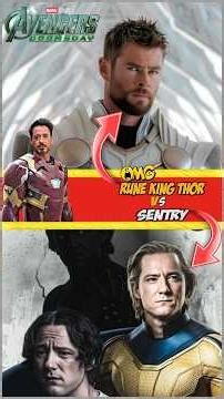 “Marvel Ki Sabse Insane Fight: Rune King Thor vs Sentry!”🔥🚀😱#avengersdoomsday #marvel #thor #sentry