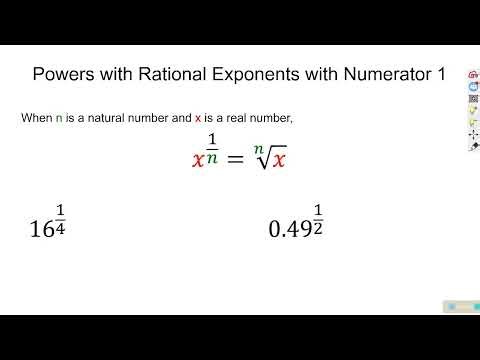 Math 10C - Exponents and Radicals Lesson 3 - Rational Exponents