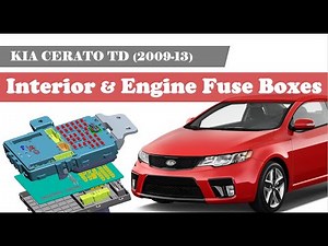 KIA Cerato TD (Forte) (2009-13) Interior & Engine Fuse and Relay Boxes Full Details