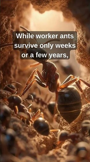 🐜 👑 Queen Ant Lifespan The Tiny Insect That Can Live 30 Years #ants #science #facts