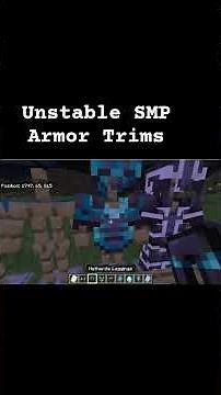 Unstable SMP Armor Trims #minecraft #unstablesmp #minecrafttutorial #minecraftarmor