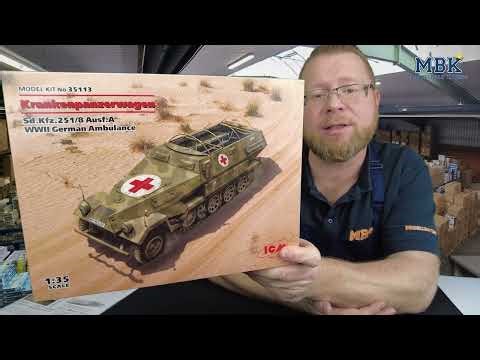MBK unboxing #916 - 1:35 Sd.Kfz.251/8 Ausf. A 'Krankenpanzerwagen' (ICM 35113)