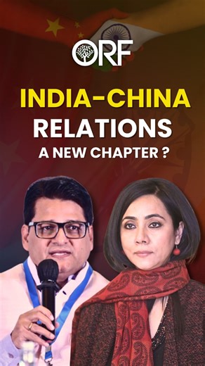 ORF on Instagram: "India & China—changing dynamics and stronger connections. From senior-level engagements to growing people-to-people ties, the shift in atmosphere is clear. Watch the video - link in the bio #IndiaChina #GlobalConnections #SEO #ChangingTimes"