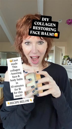 🦋Grab this Collagen Boosting Face & Body Balm Recipe!👇 & comment OILS if you want my free Top 10 Collage Boosting Plant Oils to choose from while making (or re-making) this recipe! 🥰 I’ll send it to your messages here 💌 🤩 RECIPE: This is a simple recipe you can make in minutes and it’s EXCELLENT as a light balm to seal in all your other products. Note that you can put whatever oils in it, so it would replace your oils as a last step (before sunscreen): Once you have the ingredients, it only