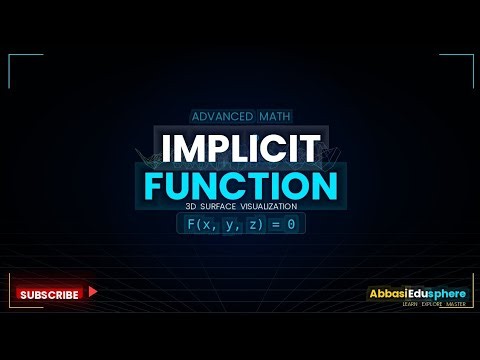 Implicit Function Explained~ Calculus For Beginners