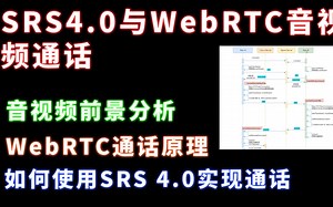 SRS 4.0实现通话、WebRTC通话原理与实现、一对一音视频通话 | 音视频开发