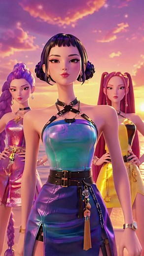 Mira Rumi Zoey kpop demon hunters dance trend