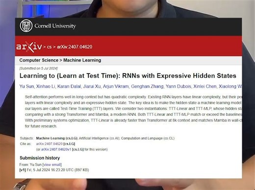 TTT(test-time-training)新模型架构来啦，超越Transformer和Mamba架构了吗？家人们，你们怎么看？