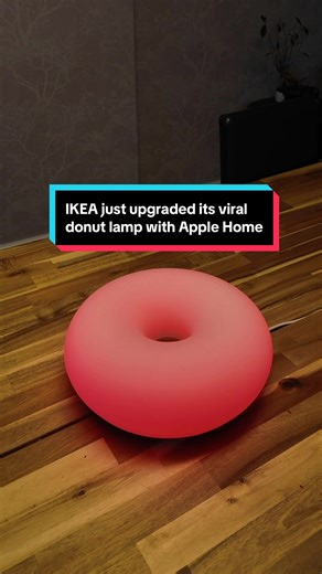 IKEA just upgraded its viral donut lamp, VARMBLIXT Now it’s Matter over Thread, works with Apple Home and Siri, includes a remote, and adds colour changing. The best part… it’s the same price as the original.#AppleHome #apple #smarthome #ikea #smartliving @IKEAUK