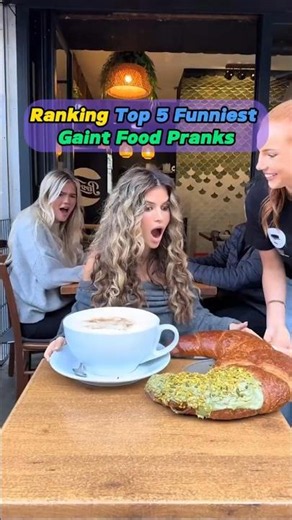 Ranking Top 5 Funniest Giant Food Pranks 😂🍕 #funny #funnyvideo #prank #foryou #funnyreaction #fyp