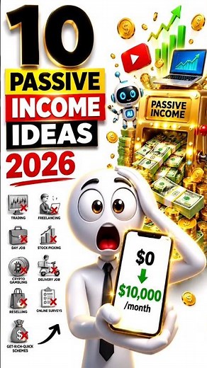 99% Ignore These 10 Passive Income Ideas 💰 (2026) #money #moneytips #shorts #business