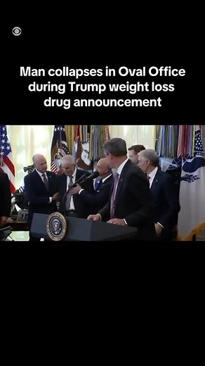 251K views · 2.9K reactions | VIDEO: Official collapses during Trump’s announcement at Oval Office https://tribuneonlineng.com/video-official-collapses-during-trumps-announcement-at-oval-office/ | Nigerian Tribune | Facebook