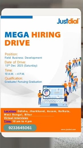 Job vacancy at Justdial | Just dial #shorts #justdial