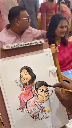 Live Caricature Drawing by Expert Artist