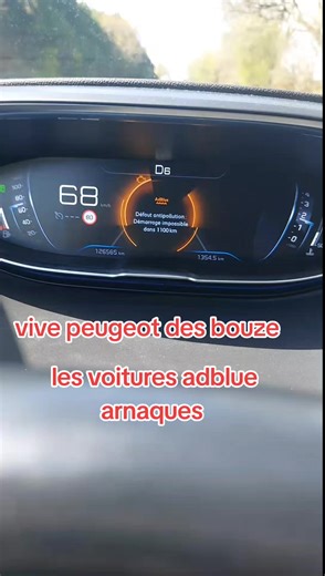 Problèmes moteur et AdBlue sur Peugeot 3008