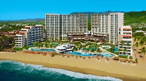 Now Amber Puerto Vallarta welcomes couples, singles, and families to an Unlimited-Luxury® escape with luxurious amenities, lavish accommodations, and pristine facilities. The resort is perfectly situated on a golden sand beach with infinite views of the sapphire waters of the Banderas Bay. Click 'Book Now' for more details! #AppleVacations #Vacation #Travel #PuertoVallarta | Apple Vacations