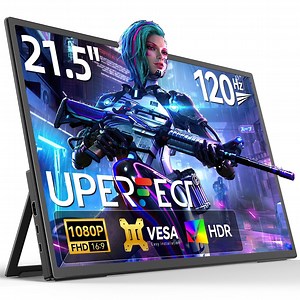 UPERFECT 21.5 inch Portable Monitor, 1080P 100HZ Laptop Monitor, Second Screen Dual USB C HDMI Computer Gaming Display with Speakers