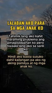 Lalaban ako para sa mga anak ko.💪 #Tagalogpurejokes #Family #fblifestyle #fbpost | Tagalog Pure Jokes