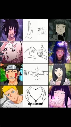 Naruto’s Love Story in 4 Seconds… 🤯 From Rejection to True Love ❤️ #naruto​