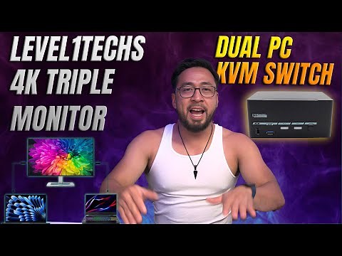 Best Dual PC, Triple 4K Monitor Switch | Level1Techs USB-C Combo KVM Switch