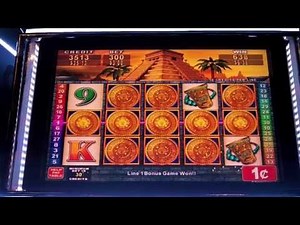 Konami - Mayan Chief Slot Machine Bonus - MAX BET!